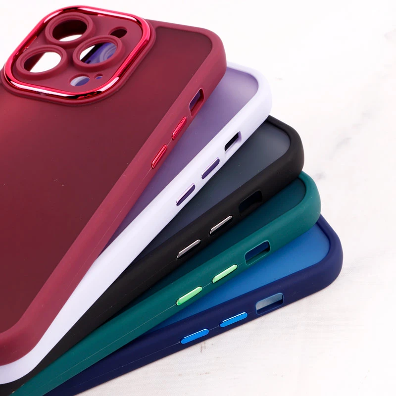 قاب PC آیفون iPhone 14 Pro متال ایرون پشت مات محافظ لنزدار