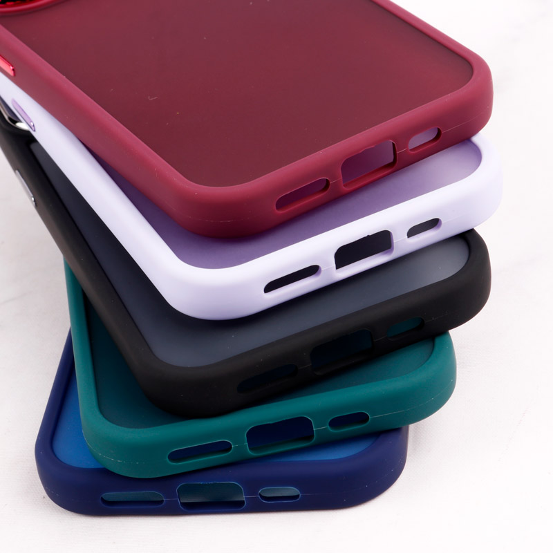 قاب PC متال ایرون مات محافظ لنزدار iPhone 14 Pro