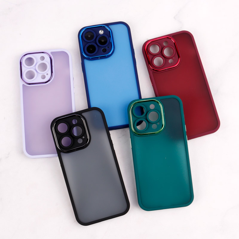 قاب PC متال ایرون مات محافظ لنزدار iPhone 14 Pro