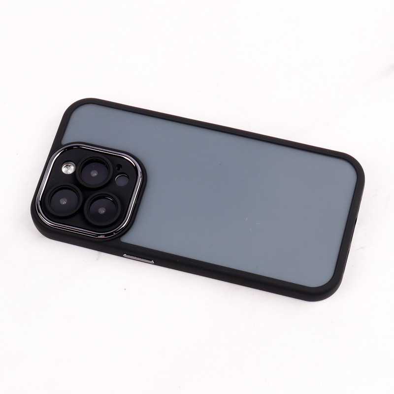 قاب PC متال ایرون مات محافظ لنزدار iPhone 14 Pro
