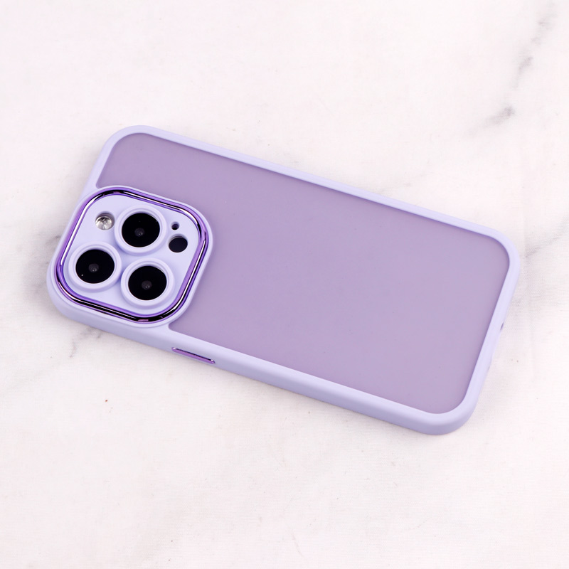 قاب PC متال ایرون مات محافظ لنزدار iPhone 14 Pro