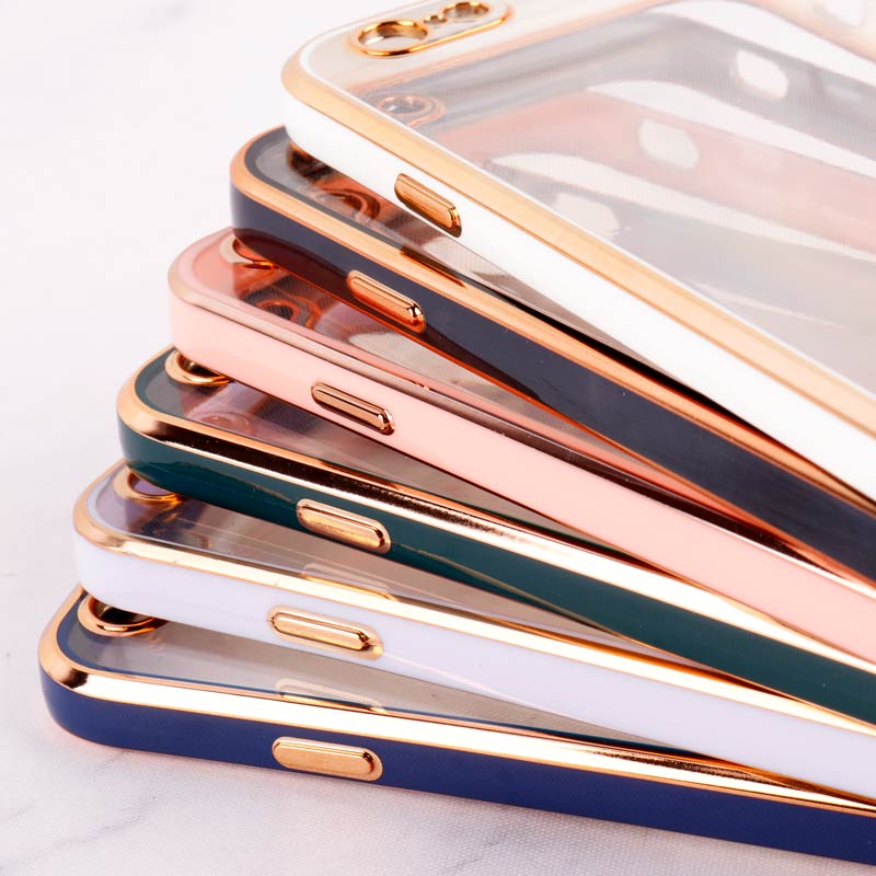 قاب Chrome دور طلایی محافظ لنزدار iPhone 6 / 6s