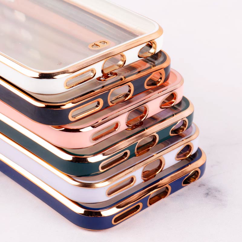 قاب Chrome دور طلایی محافظ لنزدار iPhone 6 / 6s