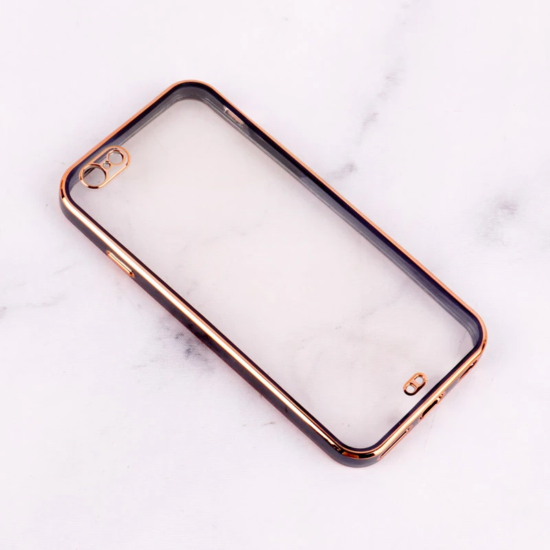 قاب Chrome دور طلایی محافظ لنزدار iPhone 6 / 6s