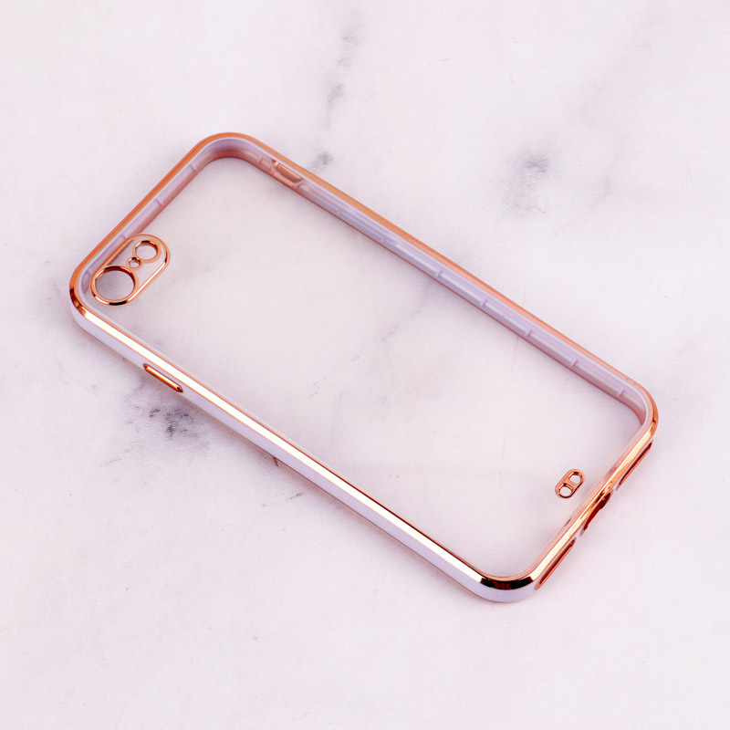 قاب Chrome دور طلایی محافظ لنزدار iPhone 7 / 8 / SE 2020