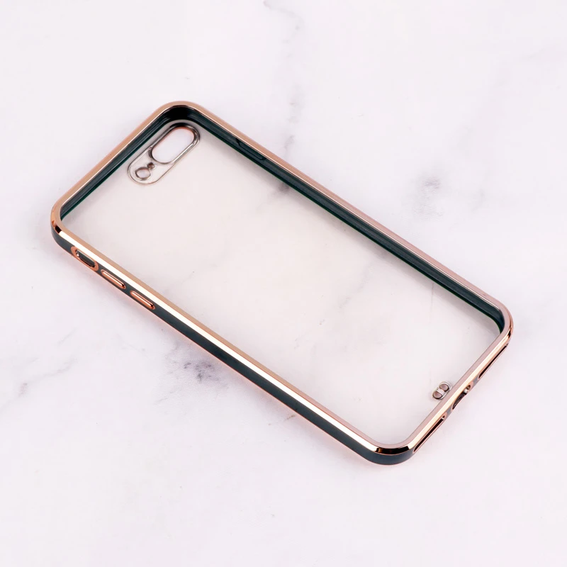 قاب Chrome دور طلایی محافظ لنزدار iPhone 7 Plus / 8 Plus