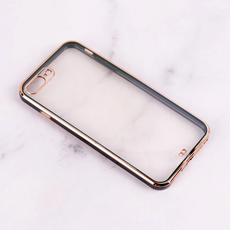 قاب Chrome دور طلایی محافظ لنزدار iPhone 7 Plus / 8 Plus