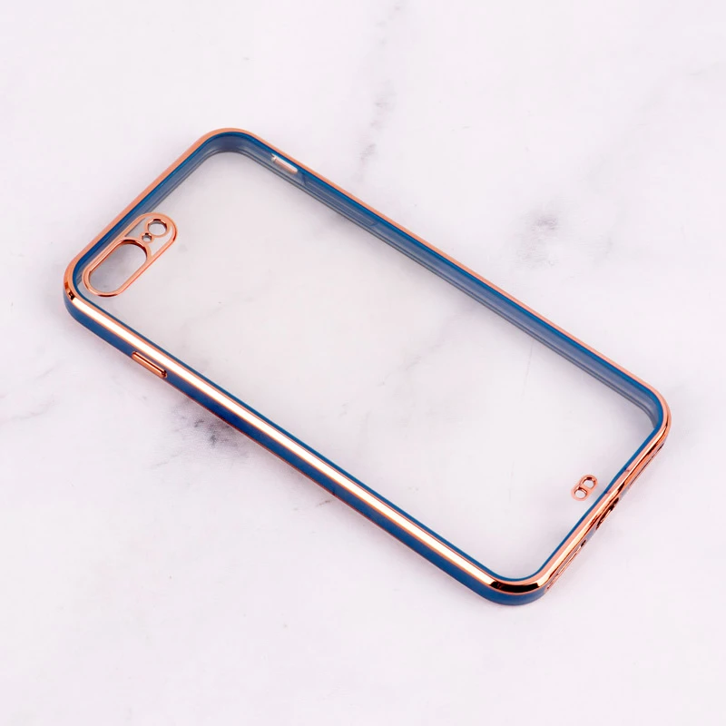 قاب Chrome دور طلایی محافظ لنزدار iPhone 7 Plus / 8 Plus