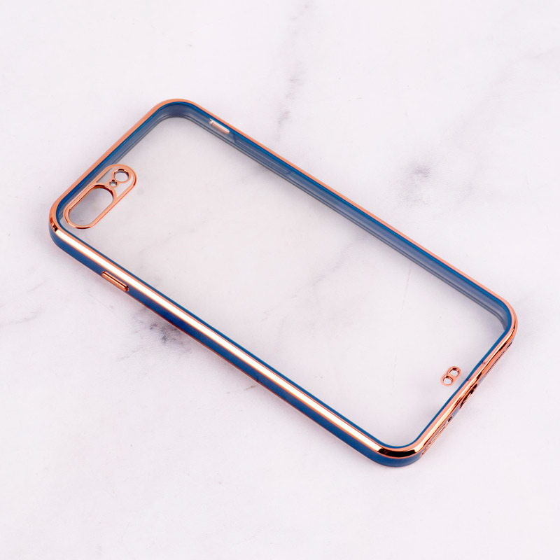 قاب Chrome دور طلایی محافظ لنزدار iPhone 7 Plus / 8 Plus