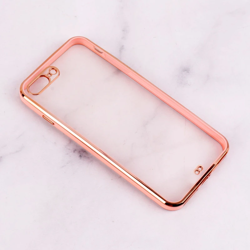 قاب Chrome دور طلایی محافظ لنزدار iPhone 7 Plus / 8 Plus