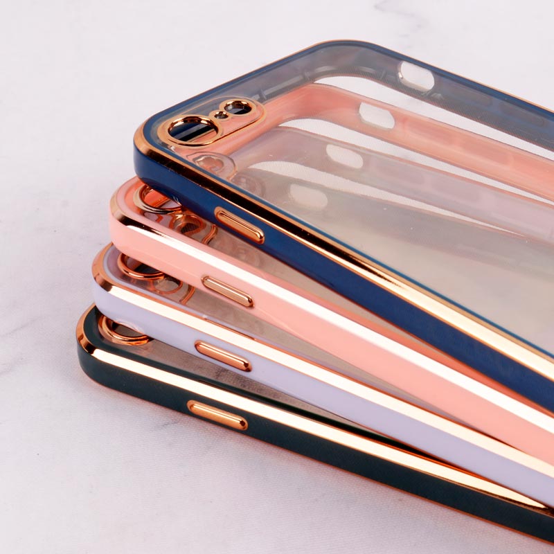 قاب Chrome دور طلایی محافظ لنزدار iPhone 7 / 8 / SE 2020