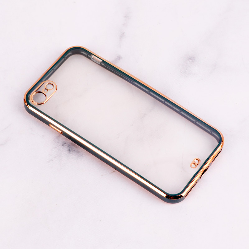 قاب Chrome دور طلایی محافظ لنزدار iPhone 7 / 8 / SE 2020
