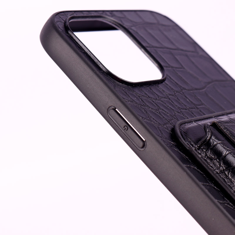 قاب HBD چرمی جاکارتی هولدردار iPhone 12 Pro Max مشکی