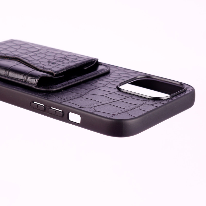 قاب HBD چرمی جاکارتی هولدردار iPhone 12 Pro Max مشکی