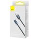 کابل تایپ سی فست شارژ 100 وات باسئوس Crystal Shine Series CAJY00050 طول 2 متر