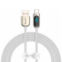 کابل تایپ سی فست شارژ Baseus Display CATSK-A 5A 40W 2m