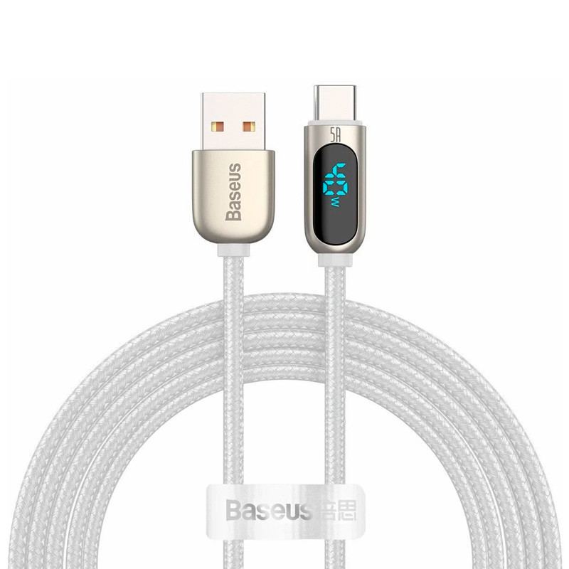 کابل تایپ سی فست شارژ Baseus Display CATSK-A 5A 40W 2m