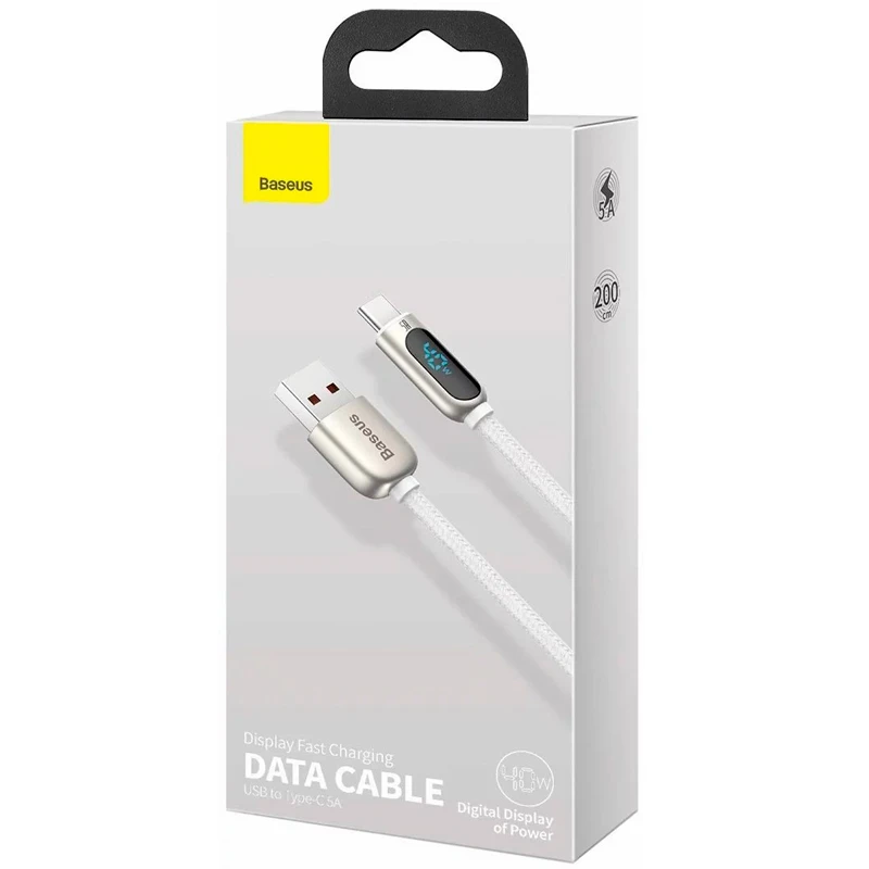 کابل تایپ سی فست شارژ 40 وات باسئوس Display CATSK-A طول 2 متر