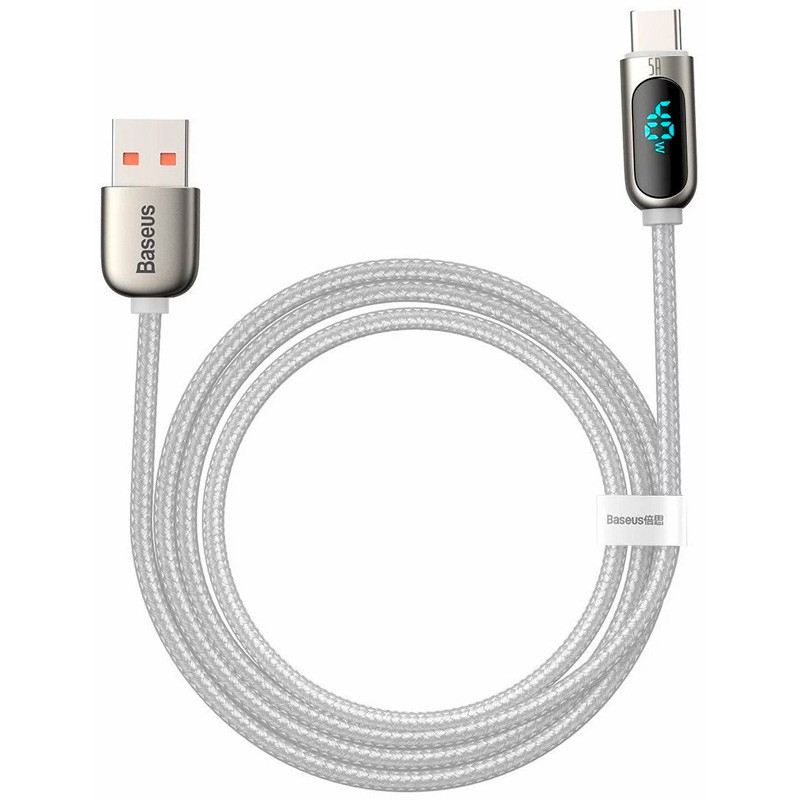 کابل تایپ سی فست شارژ Baseus Display CATSK-A 5A 40W 2m