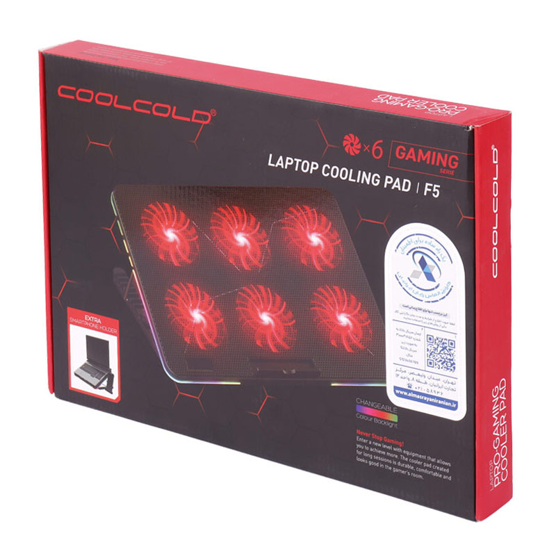 کول پد لپ تاپ Coolcold F5