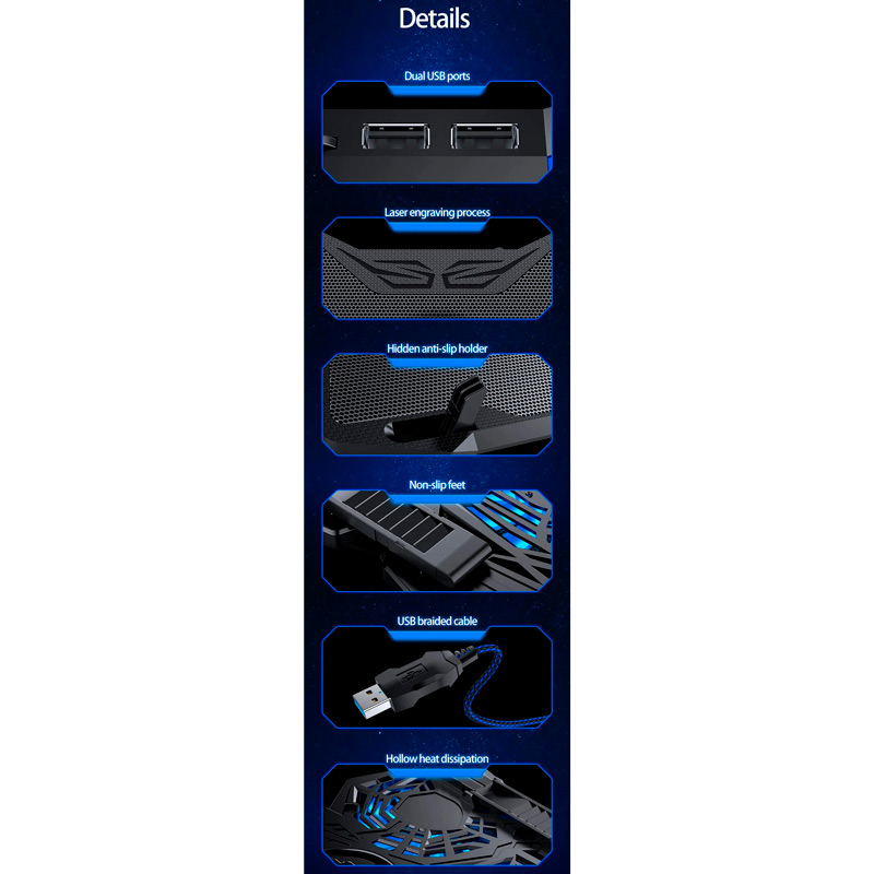 کول پد لپ تاپ Coolcold K25 Pro-1