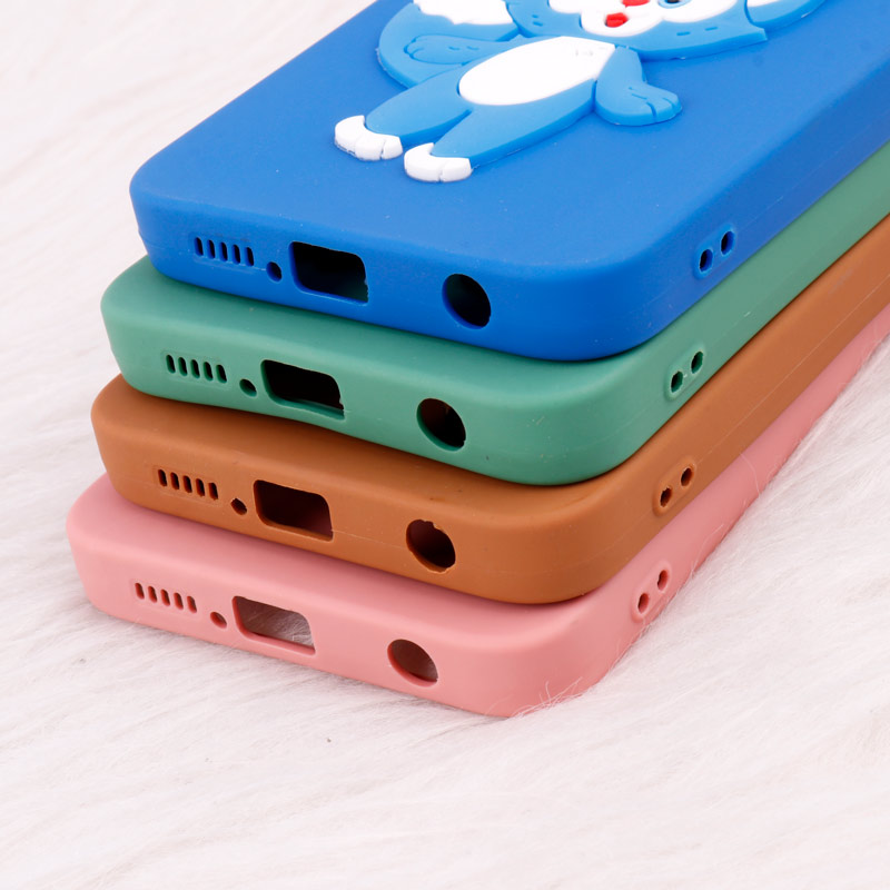 قاب عروسکی برجسته محافظ لنزدار Xiaomi Redmi Note 9s + آویز