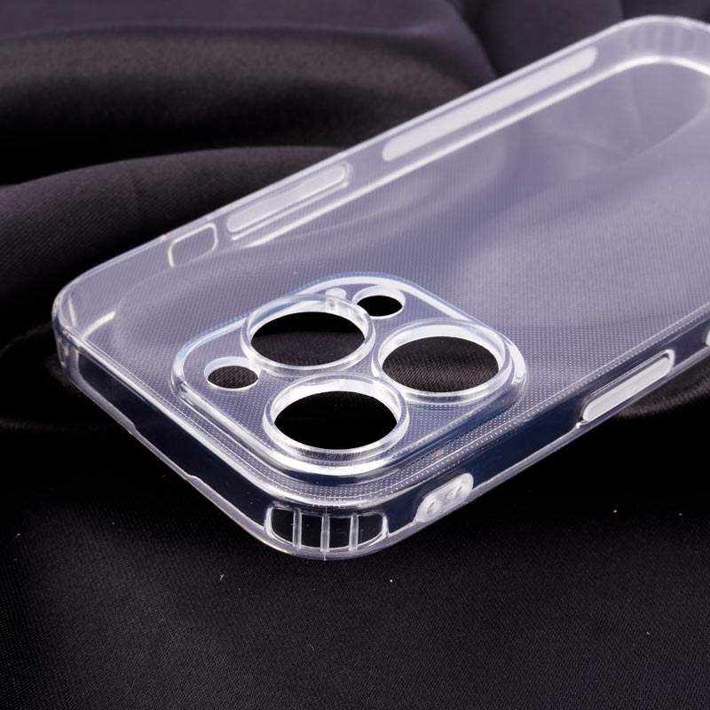 قاب ژله ای ساده بی رنگ محافظ لنزدار iPhone 14 Pro