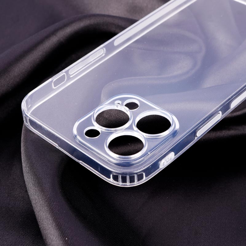 قاب ژله ای ساده بی رنگ محافظ لنزدار iPhone 14 Pro Max
