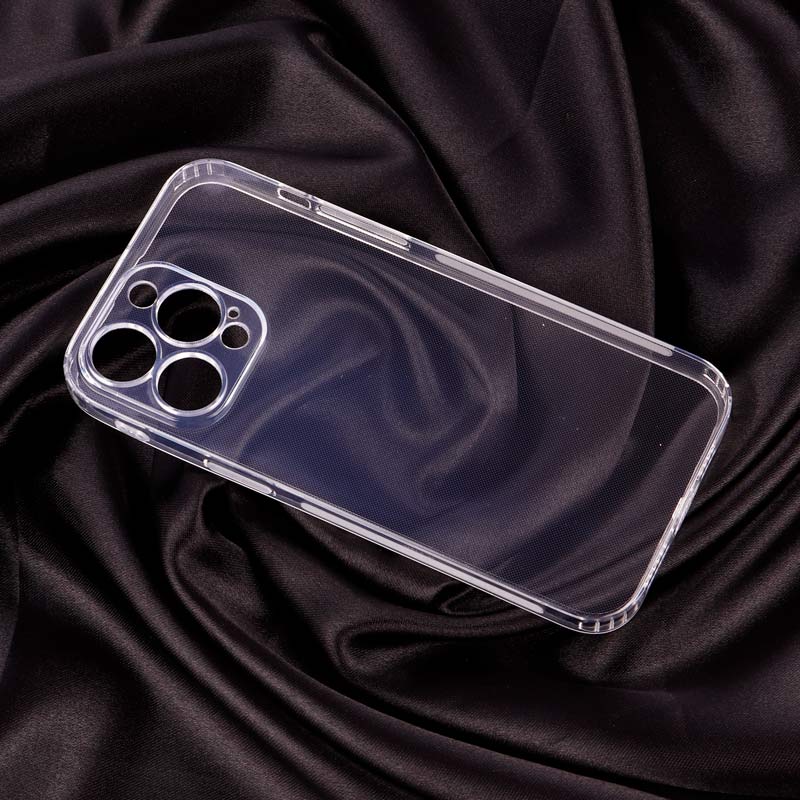 قاب ژله ای ساده بی رنگ محافظ لنزدار iPhone 14 Pro Max