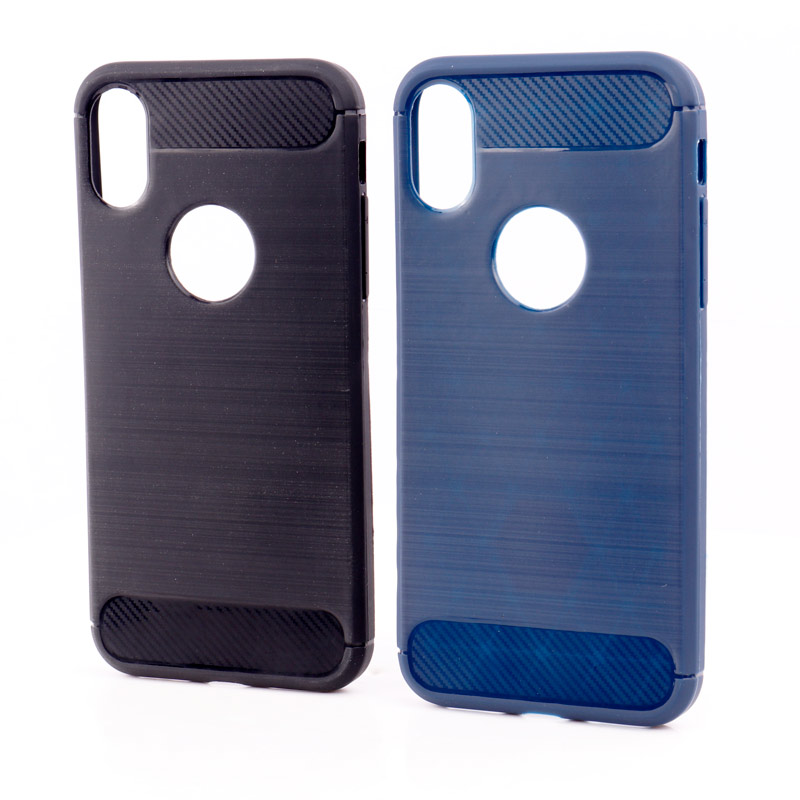 قاب Fiber Carbon ژله ای iPhone X