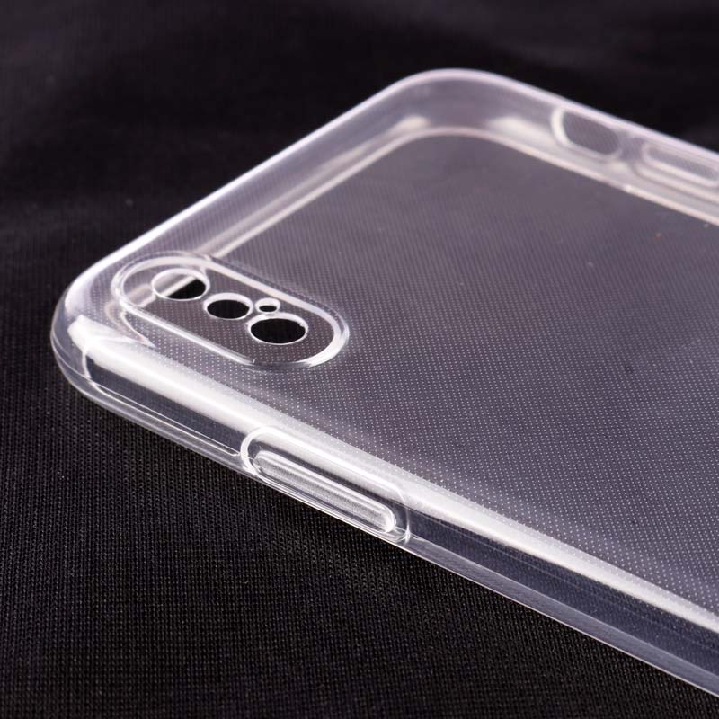قاب ژله ای ساده بی رنگ محافظ لنزدار iPhone XS Max