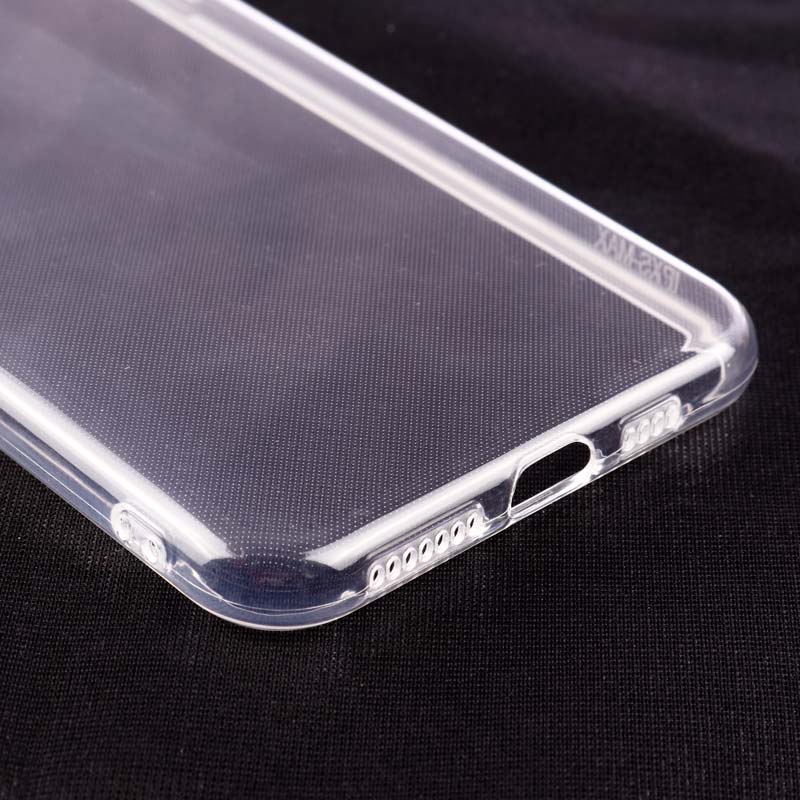 قاب ژله ای ساده بی رنگ محافظ لنزدار iPhone XS Max