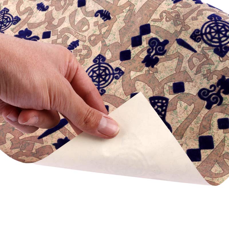 کاغذ کادو کرافت طرح دار طلاکوب مخمل بسته 10 عددی