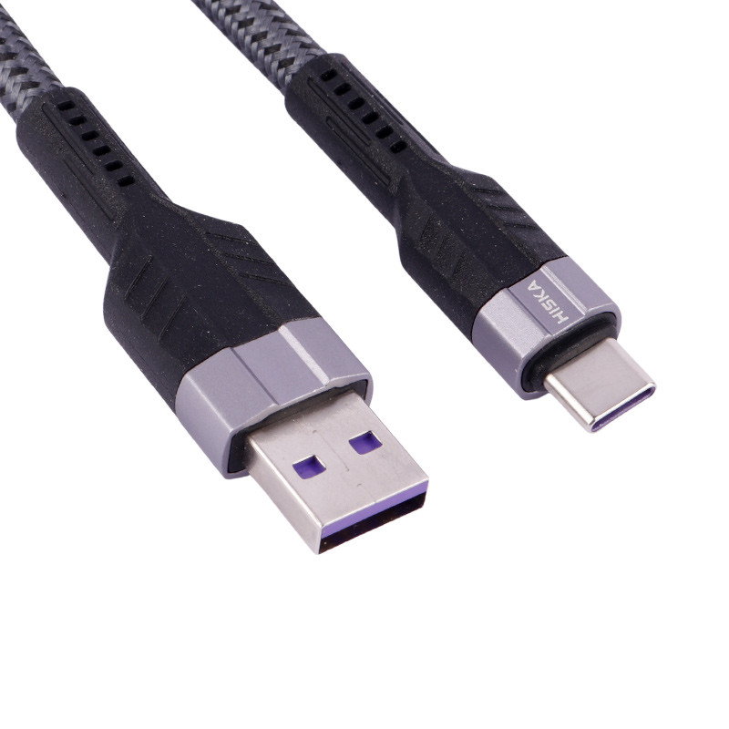کابل تایپ سی فست شارژ Hiska LX-304 6A PD QC3.0 1m