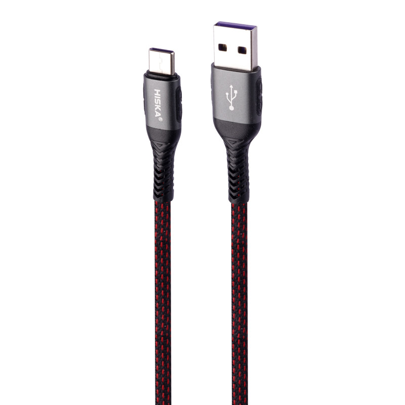 کابل تایپ سی فست شارژ Hiska LX-404 6A PD QC3.0 1m