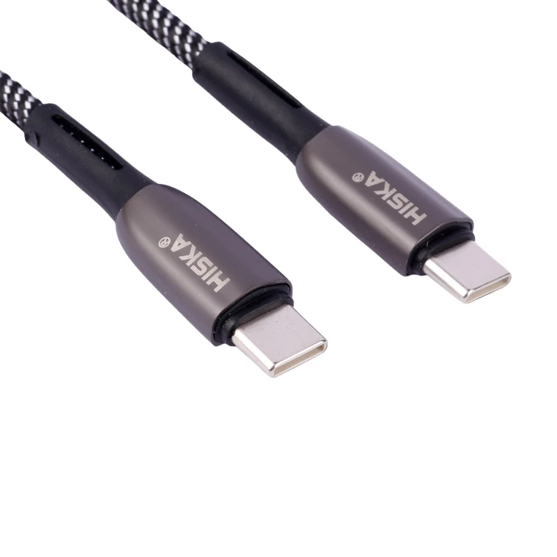 کابل دو سر تایپ سی فست شارژ 60 وات هیسکا LX-504 طول 1 متر