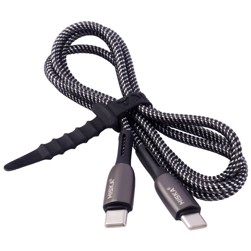 کابل تبدیل فست شارژ Hiska LX-504 Type-C to Type-C PD QC3.0 60W 1m