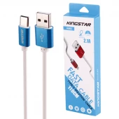 کابل تایپ سی فست شارژ 2.1 آمپر کینگ استار K66C طول 1.1 متر
