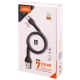 کابل لایتننیگ فست شارژ 2.4 آمپر الدینیو LS481 طول 1 متر