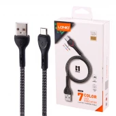 کابل میکرو یو اس بی فست شارژ 2.4 آمپر الدینیو LS481 طول 1 متر
