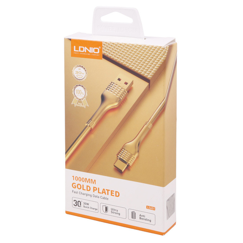 کابل تایپ سی فست شارژ Ldnio LS651 30W 1m