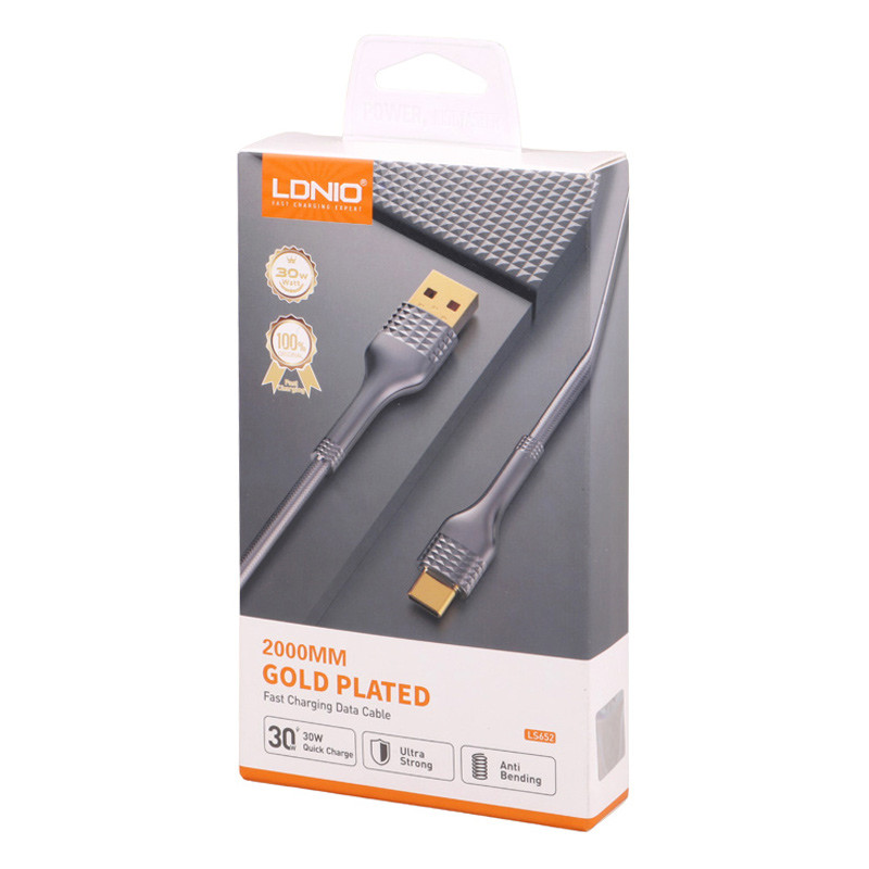 کابل آیفونی فست شارژ Ldnio LS652 30W 2m