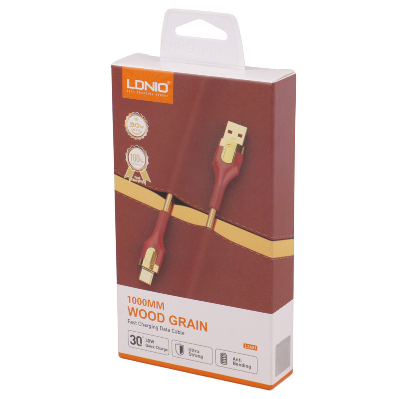 کابل میکرو یو اس بی فست شارژ Ldnio LS681 30W 1m