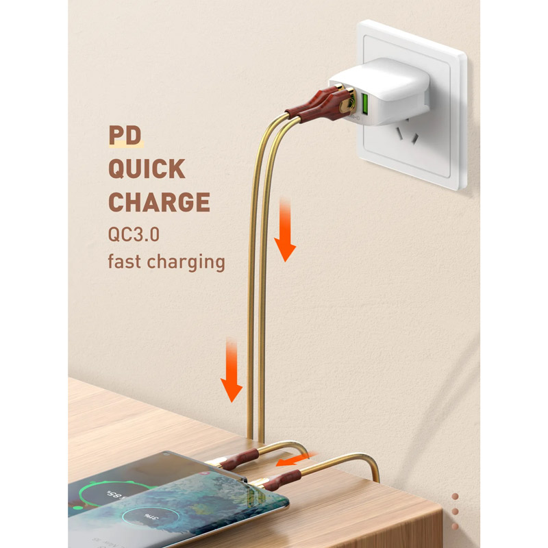 کابل آیفونی فست شارژ Ldnio LS681 30W 1m