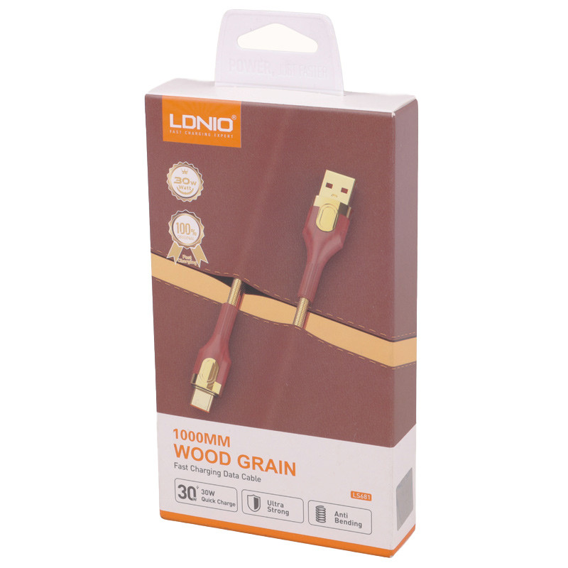 کابل تایپ سی فست شارژ Ldnio LS681 30W 1m