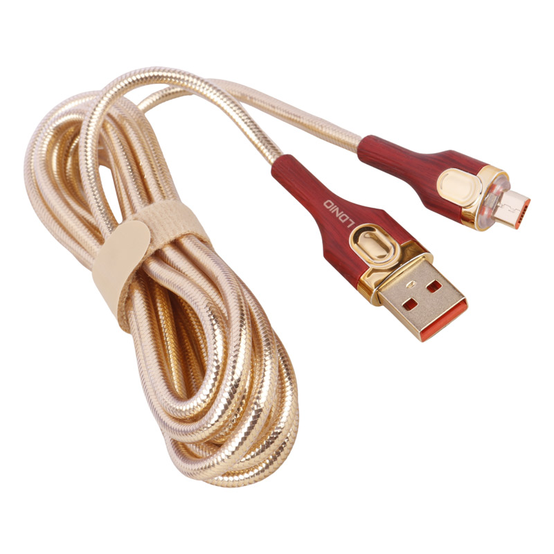 کابل میکرو یو اس بی فست شارژ Ldnio LS682 30W 2m