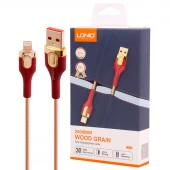 کابل لایتنینگ فست شارژ 30 وات الدینیو LS682 طول 2 متر