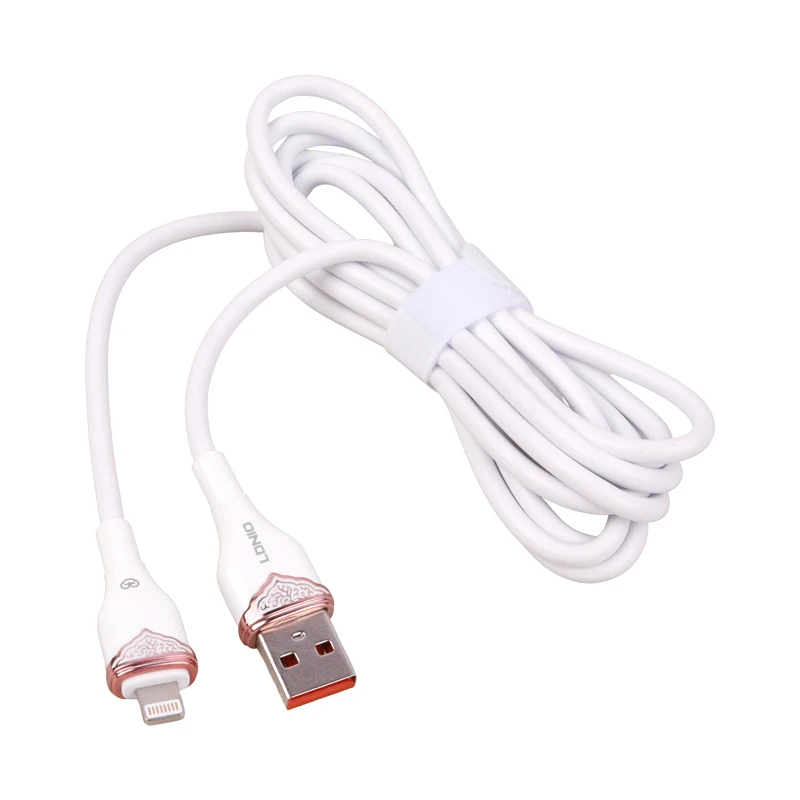 کابل لایتنینگ فست شارژ 30 وات الدینیو LS821 طول 1 متر