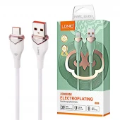 کابل تایپ سی فست شارژ 30 وات الدینیو LS822 طول 2 متر