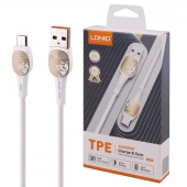 کابل میکرو یو اس بی فست شارژ 30 وات الدینیو LS831 طول 1 متر